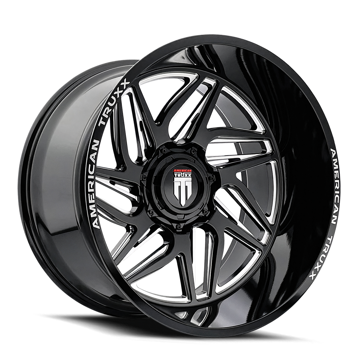 20x10 American Truxx AT1917 Goliath Black/Milled Wheel 5x5/5x5.5 (-24mm)