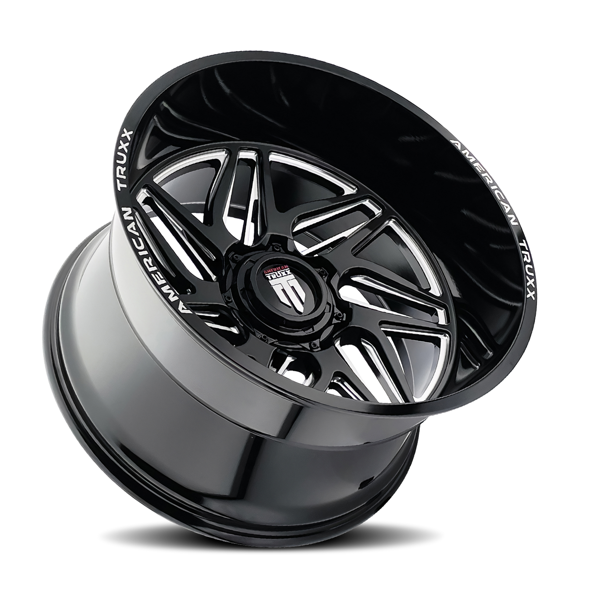 20x10 American Truxx AT1917 Goliath Black/Milled Wheel 8x170 (-24mm)