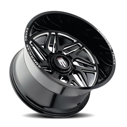 20x10 American Truxx AT1917 Goliath Black/Milled Wheel 8x170 (-24mm)