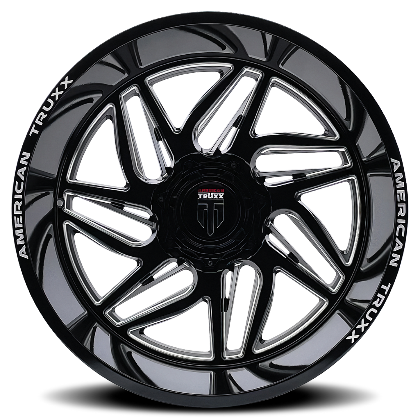 20x10 American Truxx AT1917 Goliath Black/Milled Wheel 5x5/5x5.5 (-24mm)