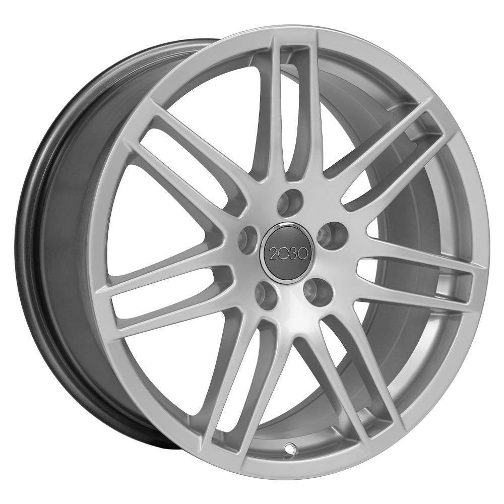 18x8 OE Wheels AU05 Hyper Silver Wheel 5x112 (42mm)