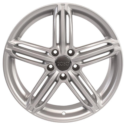 18x8 OE Wheels AU12 Silver Wheel 5x112 (35mm)