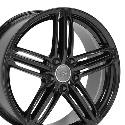 18x8 OE Wheels AU12 Gloss Black Wheel 5x112 (45mm)