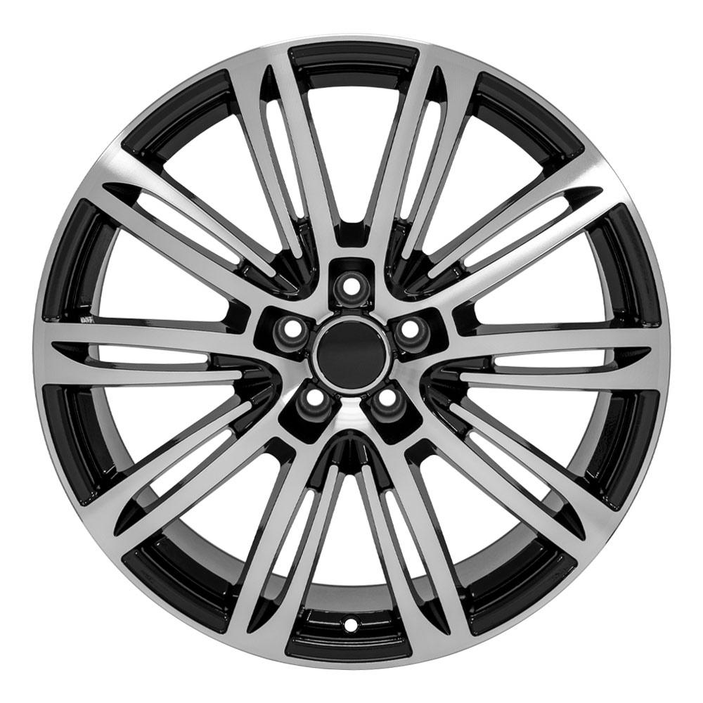 20x9 OE Wheels AU21 Black Machined Wheel 5x112 (35mm)