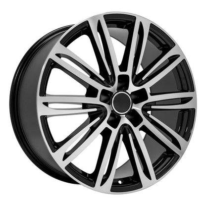 20x9 OE Wheels AU21 Black Machined Wheel 5x112 (35mm)