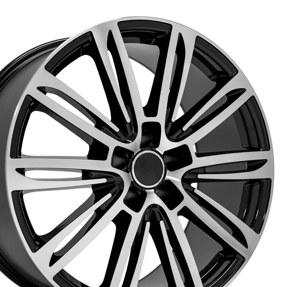 20x9 OE Wheels AU21 Black Machined Wheel 5x112 (35mm)
