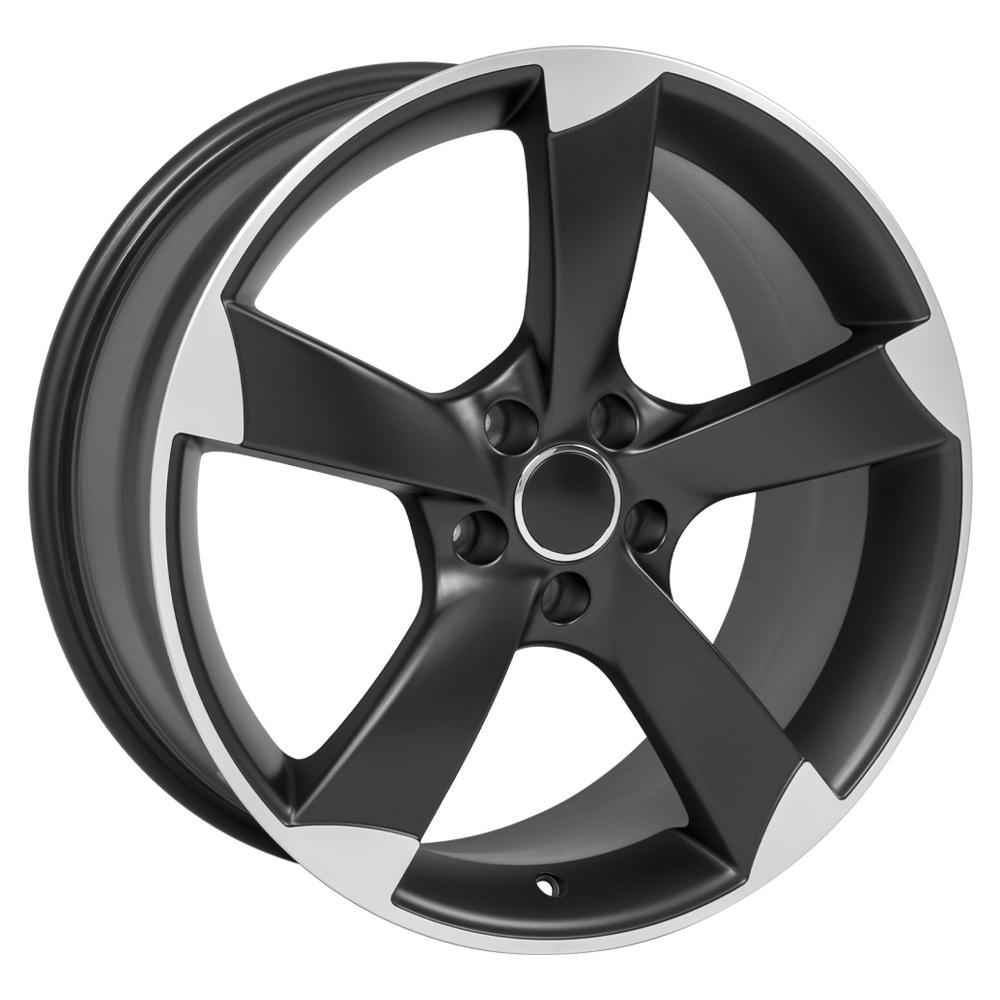 19x8.5 OE Wheels AU29 Satin Black Machined Wheel 5x112 (35mm)