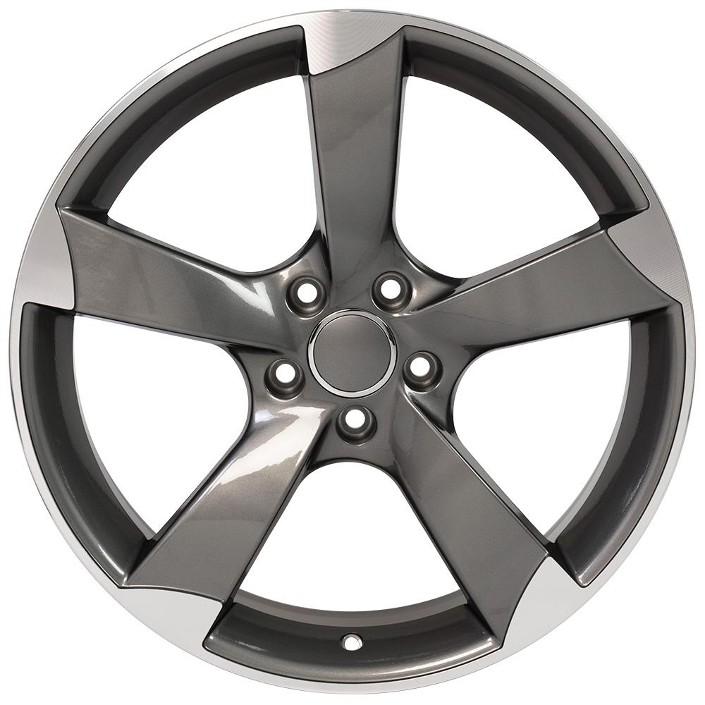19x8.5 OE Wheels AU29 Gunmetal Machined Wheel 5x112 (35mm)