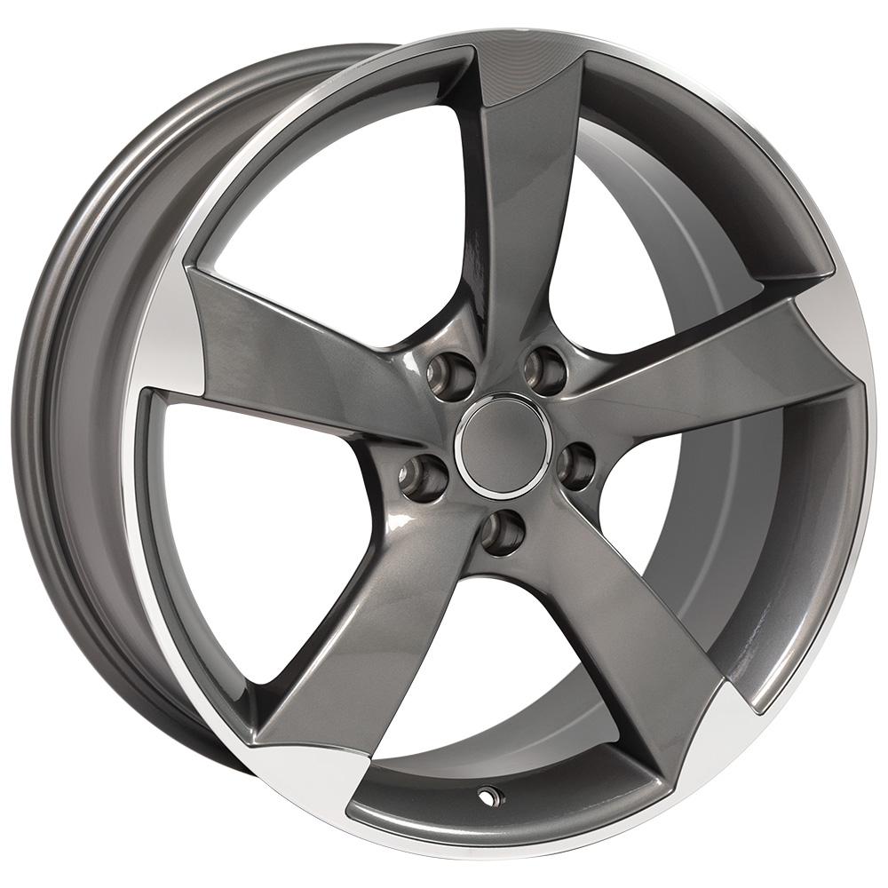 19x8.5 OE Wheels AU29 Gunmetal Machined Wheel 5x112 (35mm)