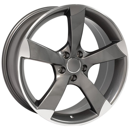 19x8.5 OE Wheels AU29 Gunmetal Machined Wheel 5x112 (35mm)