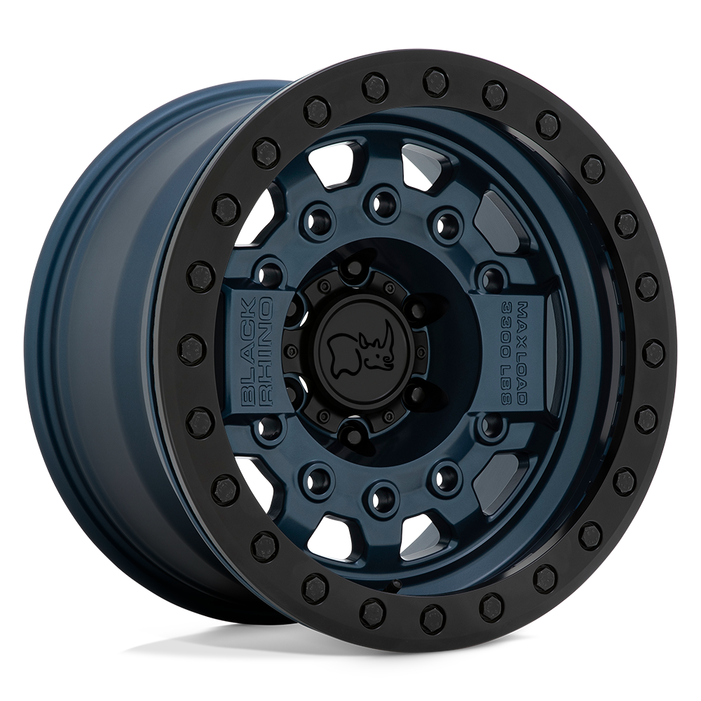17x8.5 Black Rhino AVENGER BEADLOCK NVY BLUE W/ BLK HARDWARE Wheel 6x5.5 (0mm)