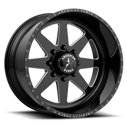 26x16 American Force AFW 11 Independence Blk Mach FORGED SS Wheel 6x135 (-101mm)