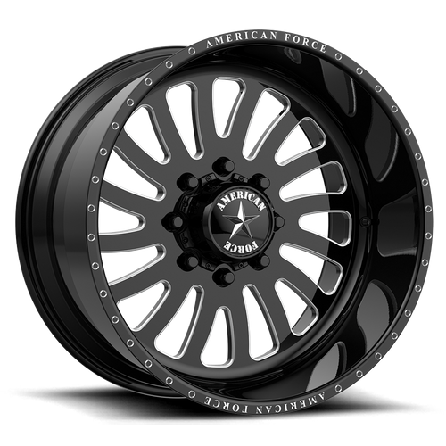 20x12 American Force AFW 74 Octane Black Mach FORGED SS Wheel 6x5.5 (-40mm)