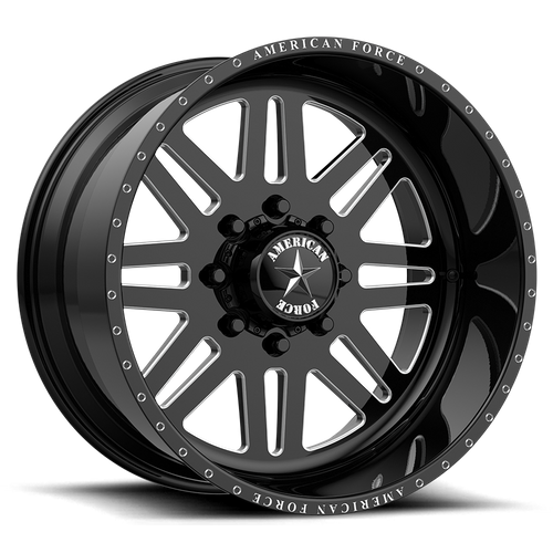 20x14 American Force AFW 09 Liberty Black Mach FORGED SS Wheel 6x135 (-73mm)