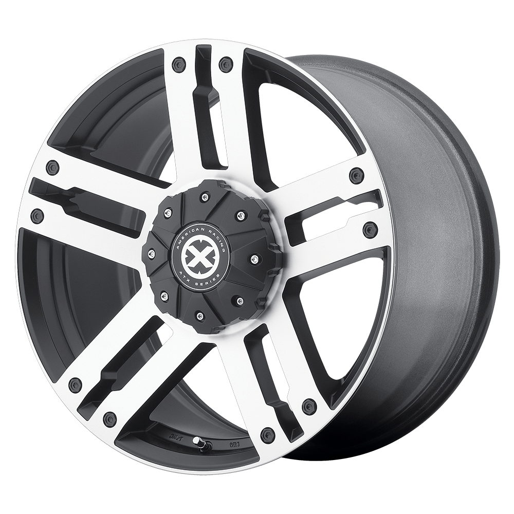 18x8.5 ATX Series AX190 DUNE Satin Black With Machined Face Wheel 5x150 (30mm)