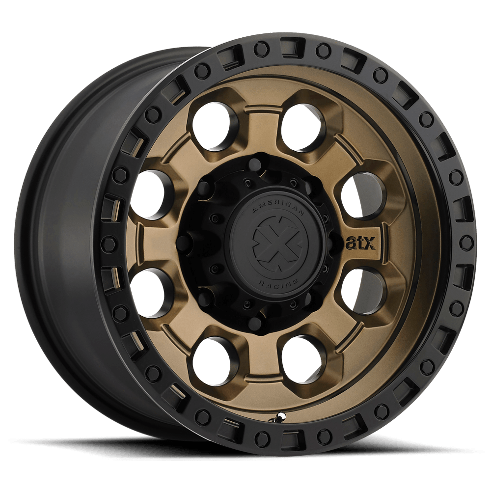 17x9 ATx Series Ax201 Matte Bronze With Black Lip Wheel 5x4.5 (-12mm)