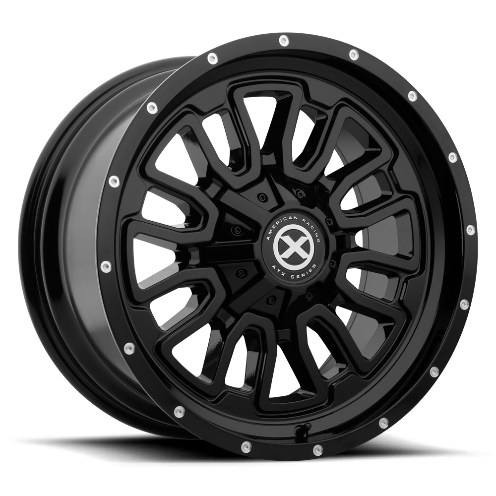 16x8 ATX Series AX203 Gloss Black Wheel BLANK (-6mm)