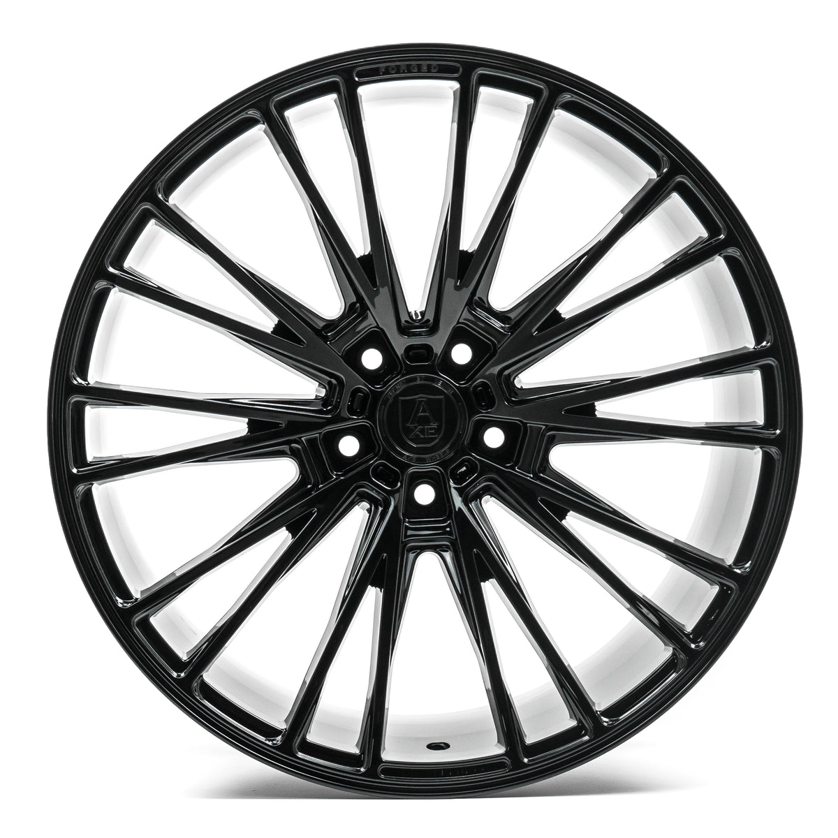 22x10.5 Axe CF2 Gloss Black Wheel Blank (38mm)