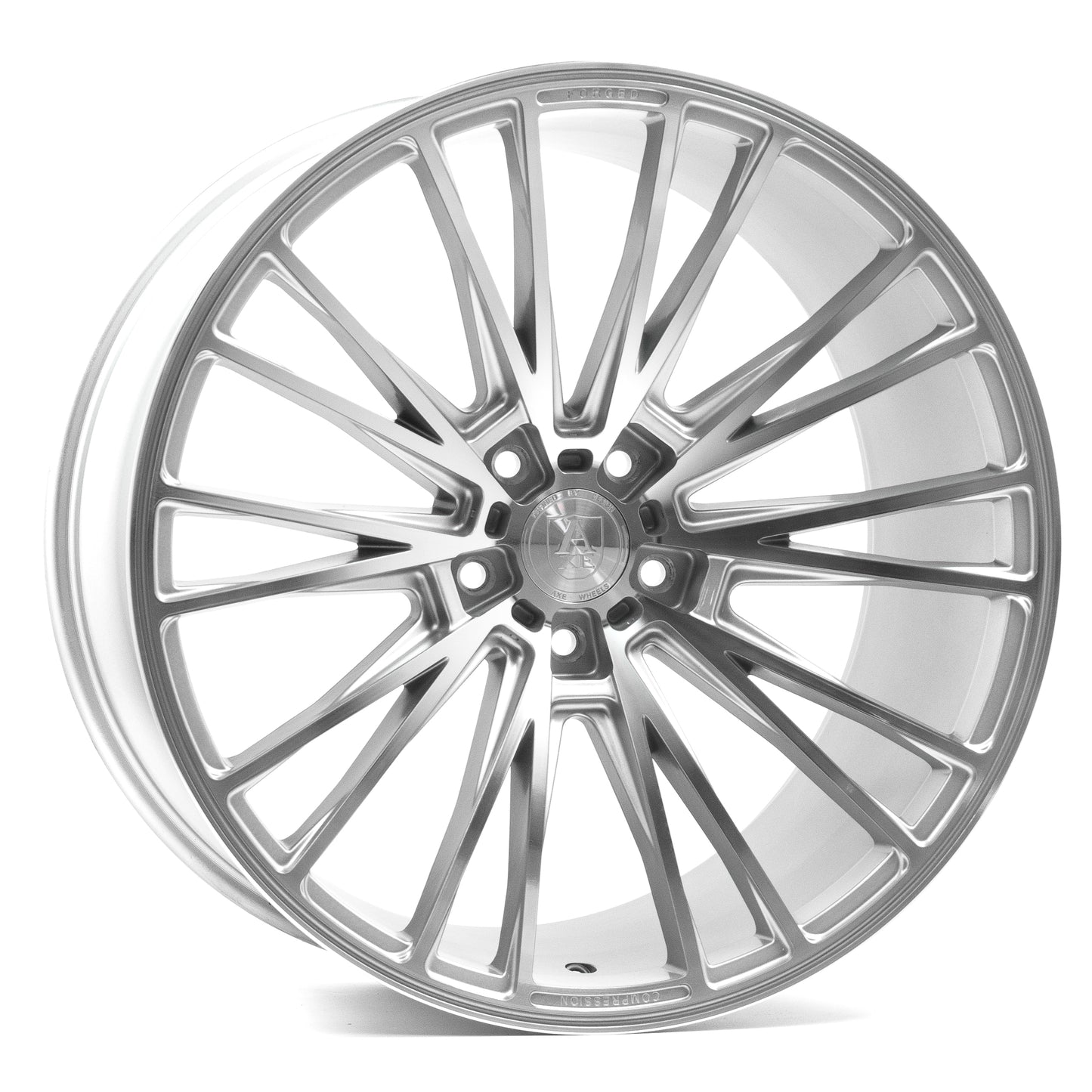 20x8.5 Axe CF2 Silver Wheel 5x4.5 (40mm)