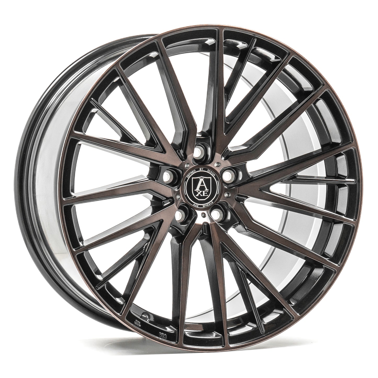 20x8.5 Axe EX40 Black Tinted Wheels Blank (40mm) Set of 4