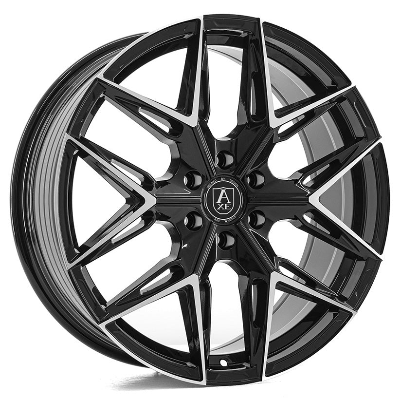20x8.5 Axe Wheels Hype Gloss Black Milled Wheel 6x130 (45mm)