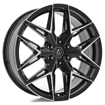 20x8.5 Axe Wheels Hype Gloss Black Milled Wheel 6x130 (45mm)