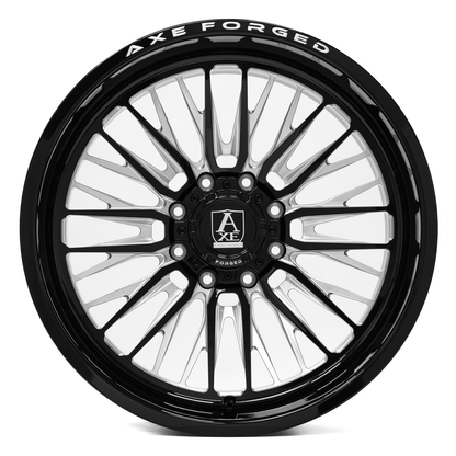 24x12 Axe Wheels AF14 Lex Gloss Black Milled FORGED Wheel 8x180 (-44mm)