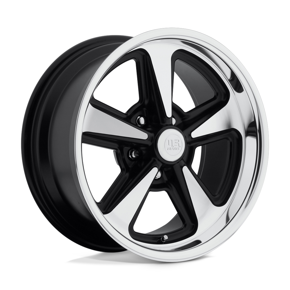 17x8 US Mags U109 BANDIT MATTE BLACK MACHINED Wheel 5x4.75 (1mm)