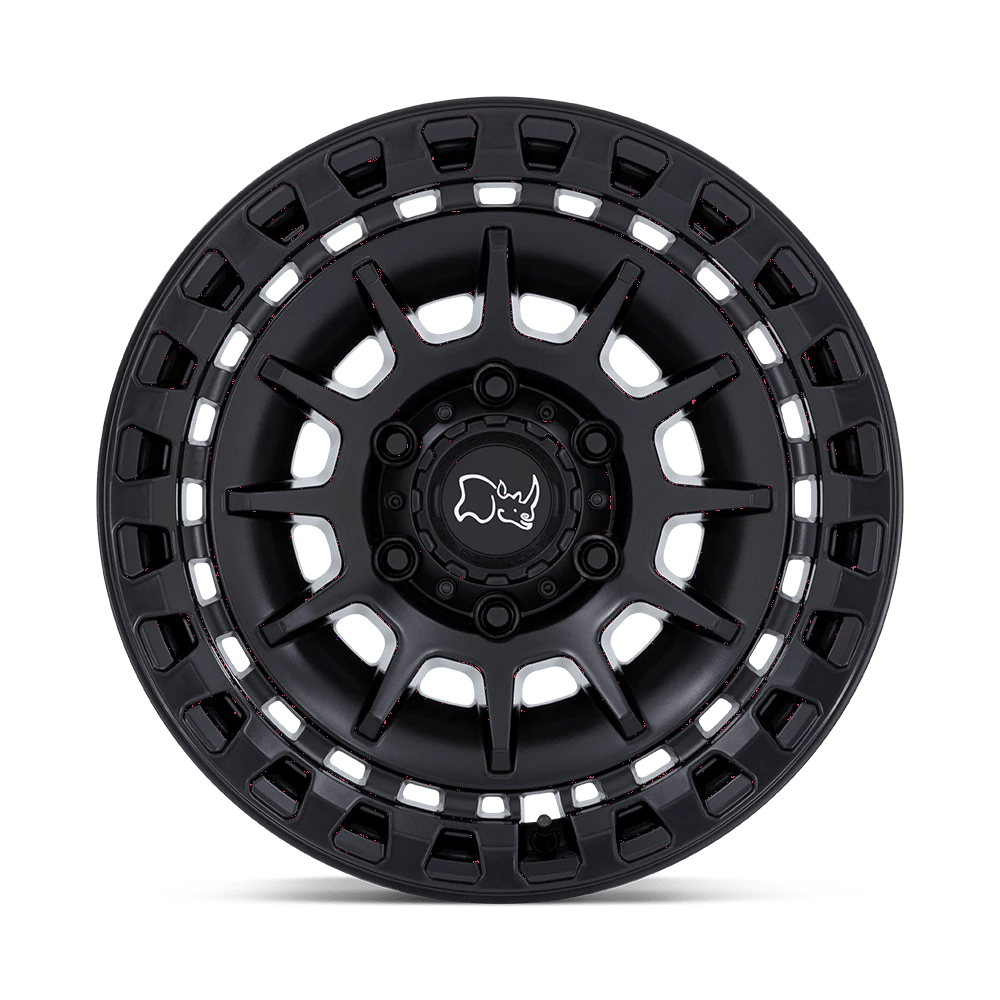 17x8.5 Black Rhino Barrage Matte Black Wheel 6x5.5 (-10mm)