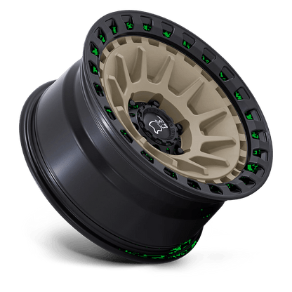 17x8.5 Black Rhino Barrage Desert Sand On Matte Black Wheel 5x5 (-10mm)