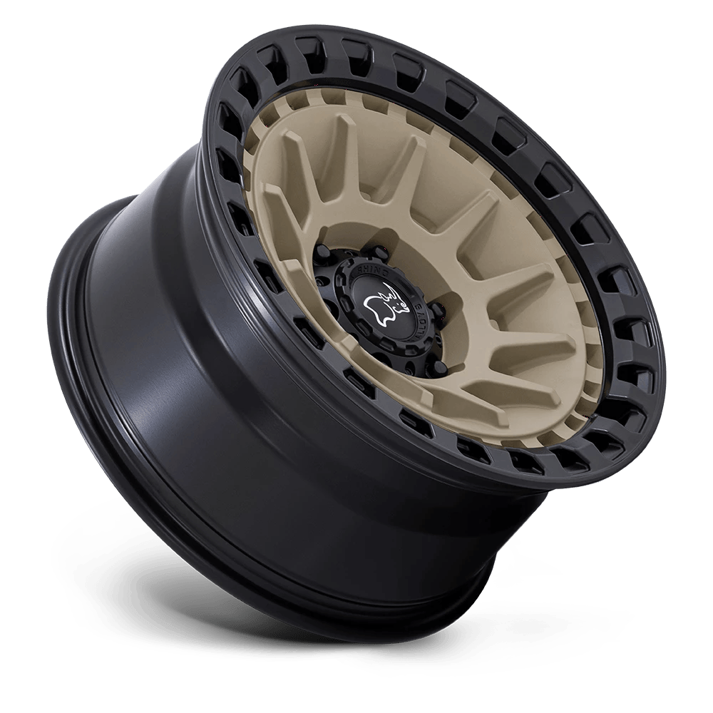 17x8.5 Black Rhino Barrage Desert Sand On Matte Black Wheel 6x5.5 (-10mm)