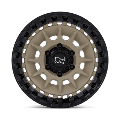 17x8.5 Black Rhino Barrage Desert Sand On Matte Black Wheel 6x135 (-10mm)