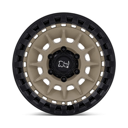 17x8.5 Black Rhino Barrage Desert Sand On Matte Black Wheel 6x135 (-10mm)