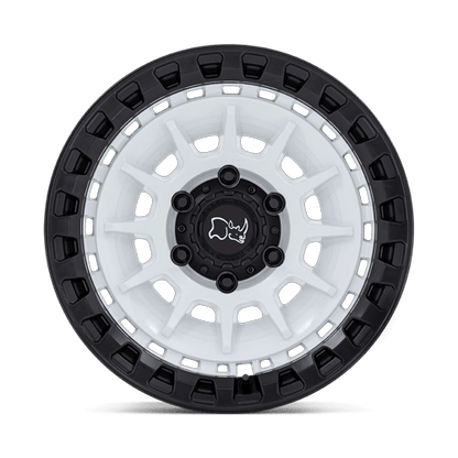 17x8.5 Black Rhino Barrage Gloss White On Matte Black Wheel 6x135 (-10mm)