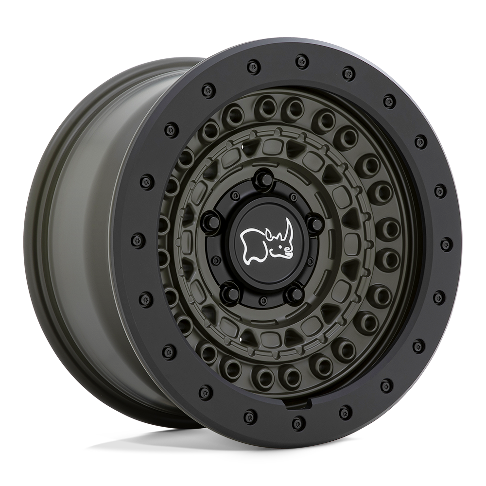 18x9 Black Rhino BARRICADE Olive Dabe Green Wheel 5x150 (10mm)