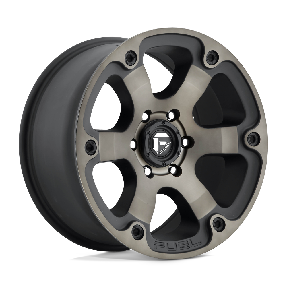 17x10 Fuel D564 Beast Matte Black & Machined Wheel 6x5.5 (-18mm)