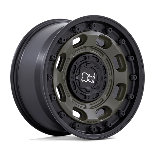 20x10 Black Rhino Atlas Olive Drab Green With Black Lip Wheel Blank (-18mm)