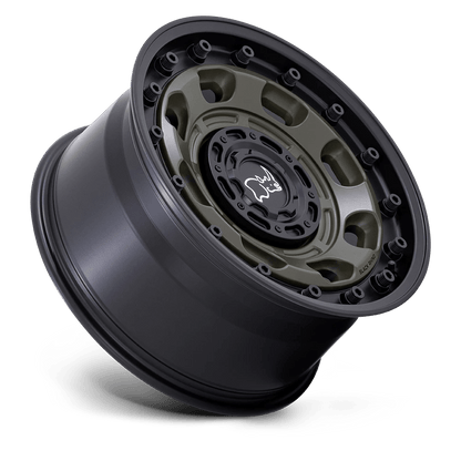 18x9 Black Rhino Atlas Olive Drab Green With Black Lip Wheel 6x135/6x5.5 (0mm)
