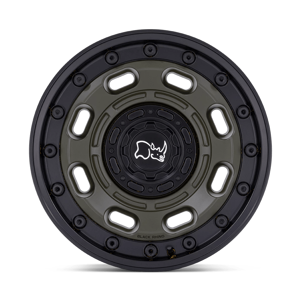 20x10 Black Rhino Atlas Olive Drab Green W/ Black Lip Wheel 6x135/6x5.5 (-18mm)