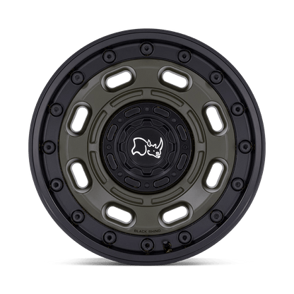 20x10 Black Rhino Atlas Olive Drab Green W/ Black Lip Wheel 6x135/6x5.5 (-18mm)