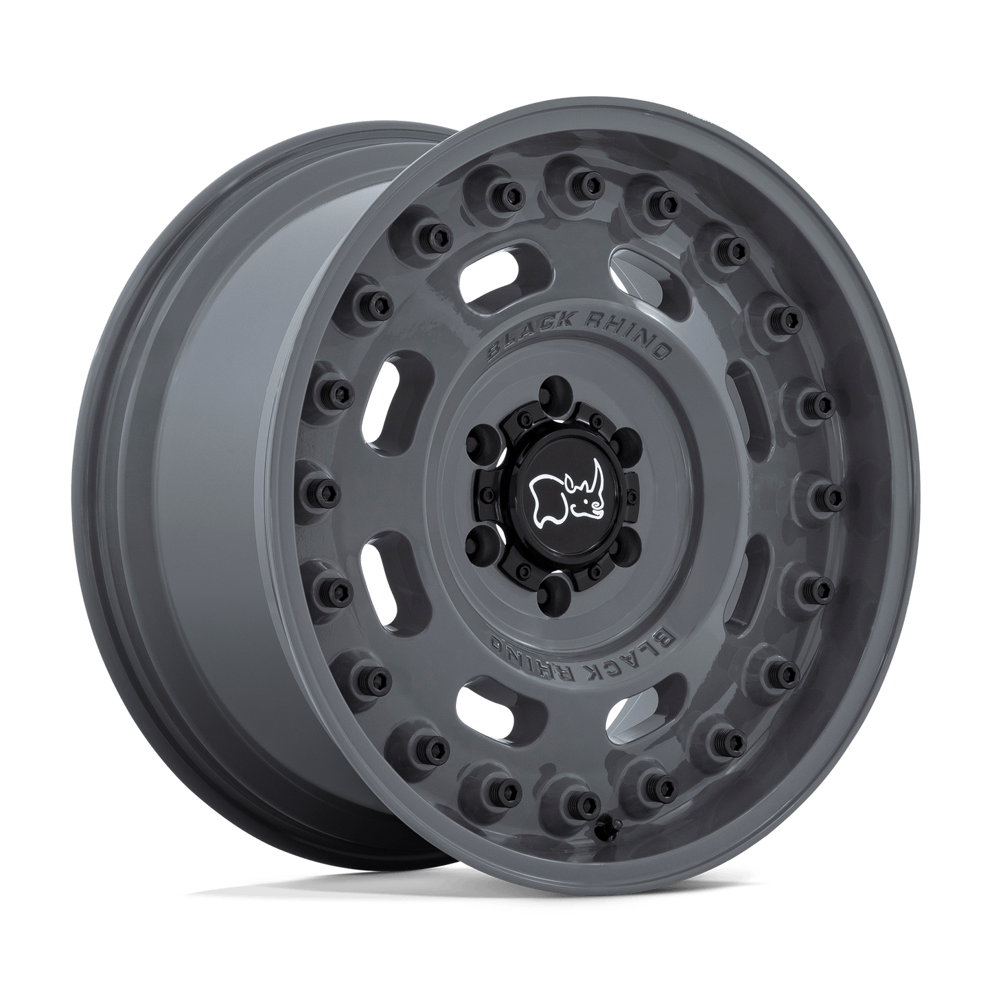 20x9.5 Black Rhino Axle Battleship Gray Wheel 5x130 (25mm)