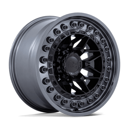 17x9 Black Rhino Alpha Matte Black With Gunmetal Lip Wheel 6x135 (-12mm)