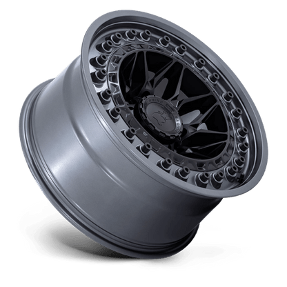 17x9 Black Rhino Alpha Matte Black With Gunmetal Lip Wheel 6x135 (0mm)