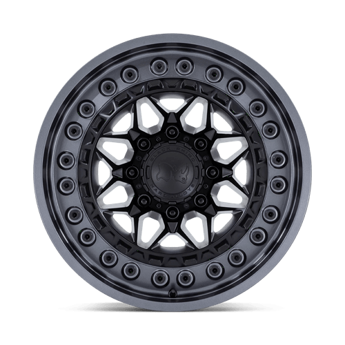 17x9 Black Rhino Alpha Matte Black With Gunmetal Lip Wheel 6x135 (0mm)