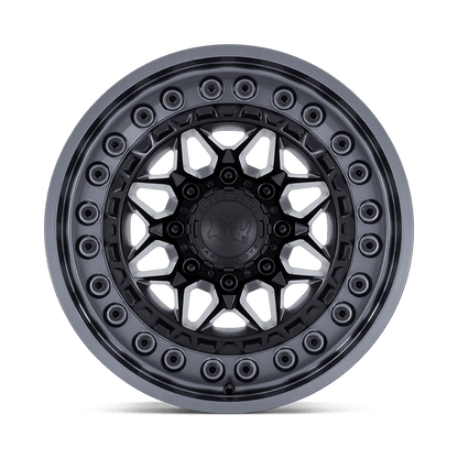 18x9 Black Rhino Alpha Matte Black With Gunmetal Lip Wheel 8x170 (0mm)