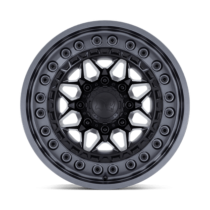 17x9 Black Rhino Alpha Matte Black With Gunmetal Lip Wheel 6x135 (0mm)
