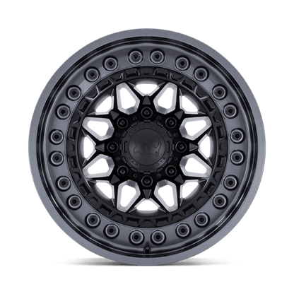 17x9 Black Rhino Alpha Matte Black With Gunmetal Lip Wheel 6x135 (-12mm)
