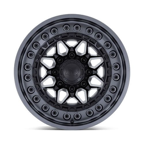 17x9 Black Rhino Alpha Matte Black With Gunmetal Lip Wheel 6x135 (-12mm)