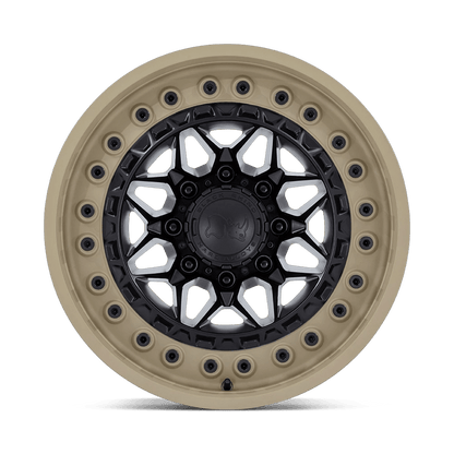 18x9 Black Rhino Alpha Matte Black With Sand Lip Wheel 6x135 (20mm)