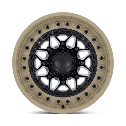 18x9 Black Rhino Alpha Matte Black With Sand Lip Wheel 5x5 (20mm)